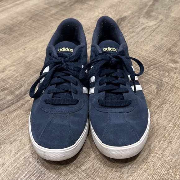 adidas Shoes - Adidas Neo Comfort Footbed Navy Suede Low Lace Up Sneakers. Women’s